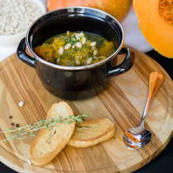 Рецепт Похлебки из тыквы с копченостями