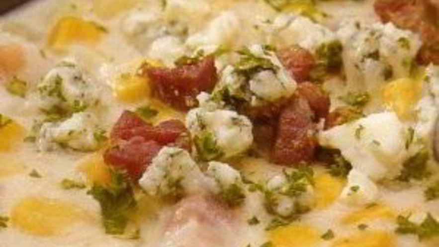 Рецепт похлебки с картофелем, кукурузой и сыром