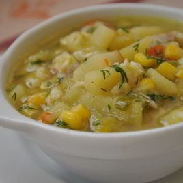 Рецепт Похлебки с крабами и кукурузой