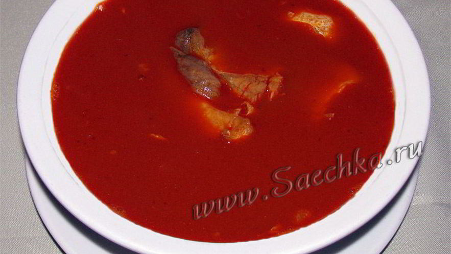 Рецепт рыбной венгерской похлебки халасли