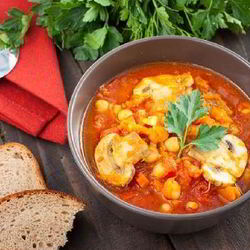 Рецепт Сытной похлебки из чечевицы с грибами