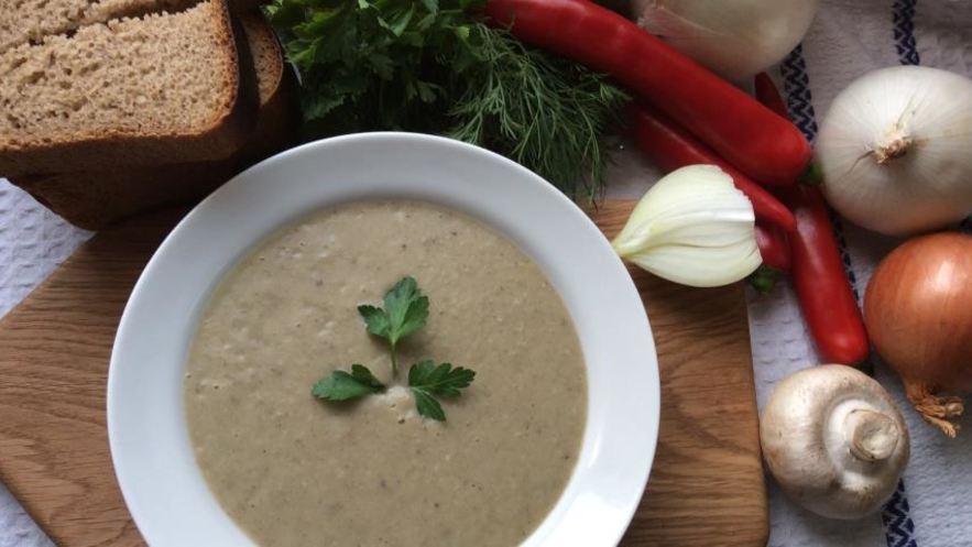 Рецепт постного крема-супа грибного