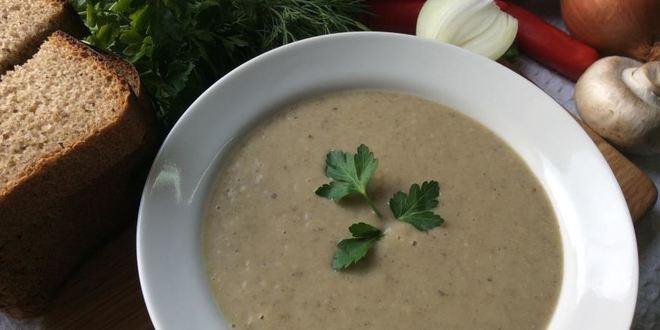 Рецепт постного крема-супа грибного