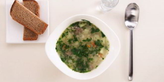 Рецепт классического рассольника на говяжьем бульоне