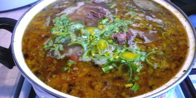 Рецепт рассольника ленинградского с мясом перловкой и огурцами