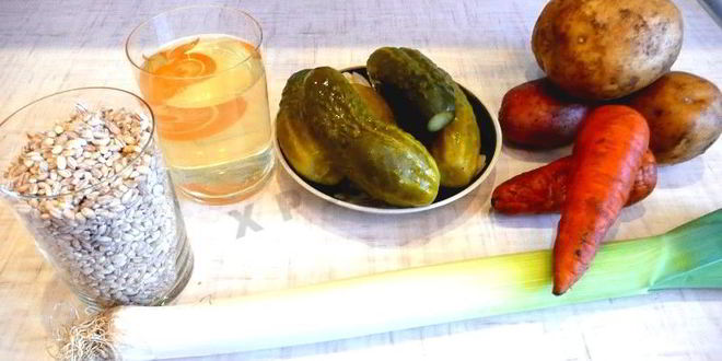 Рецепт рассольника ленинградского с мясом перловкой и огурцами