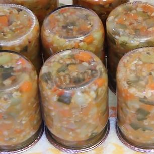 Рецепт Рассольника на зиму с рисом в банках