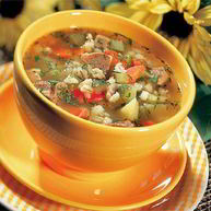 Рецепт Рассольника с говядиной в мультиварке