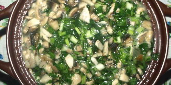 Рецепт рассольника с грибами и перловой крупой