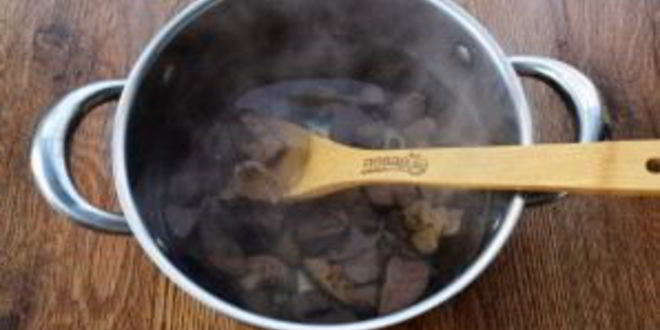 Рецепт рассольника с гусиными потрошками