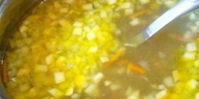 Рецепт рассольника с куриными сердечками