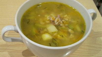 Рецепт Рассольника с перловкой