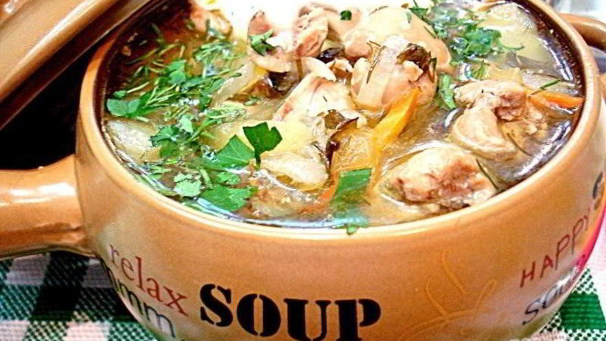 Рецепт рассольника с почками и перловкой