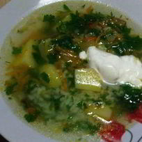 Рецепт Вегетарианского рассольника с рисом