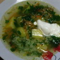 Рецепт Вегетарианского рассольника с рисом