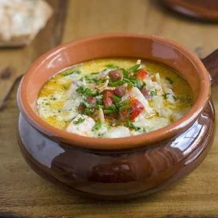 Рецепт Рыбного супа с копченой горбушей