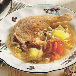 Рецепт Густых щей с уткой