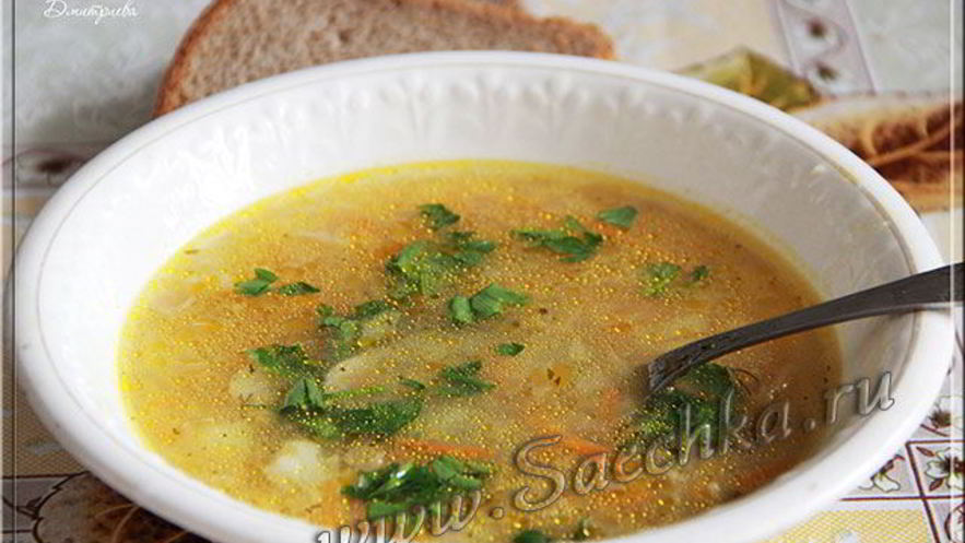 Рецепт постных щей из крошева с ячневой крупой