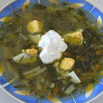 Рецепт Щей из щавеля на курином бульоне