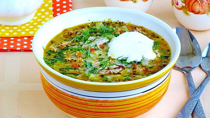 Рецепт щей из свежей капусты с плавленым сыром