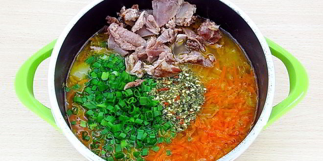 Рецепт щей из свежей капусты с плавленым сыром