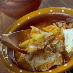 Рецепт Щей по-уральски из квашеной капусты