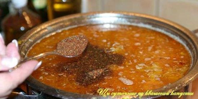 Рецепт щей суточных из квашенной капусты