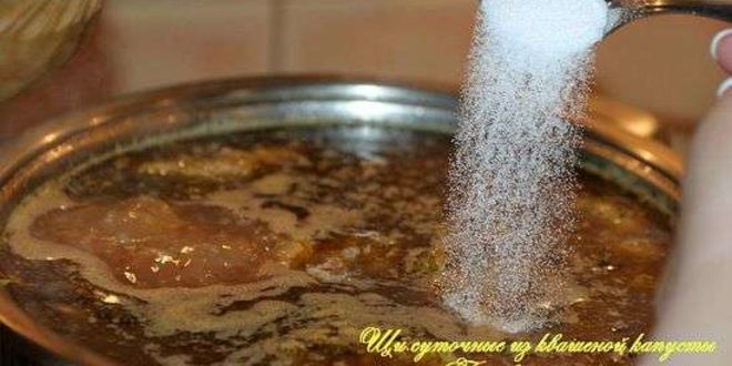 Рецепт щей суточных из квашенной капусты