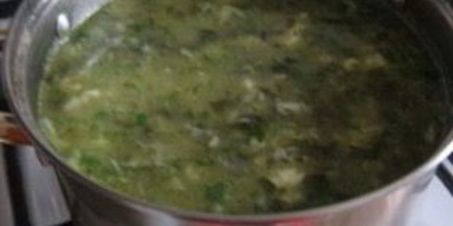 Рецепт зеленых щей из шпината