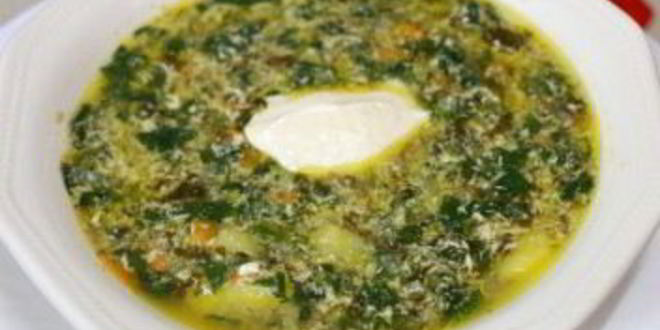 Рецепт зеленых щей из шпината