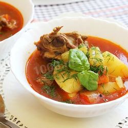 Рецепт Шурпы из баранины по-узбекски