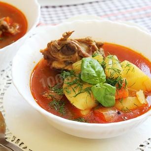 Рецепт Шурпы из баранины по-узбекски
