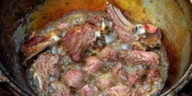 Рецепт шурпы из баранины в казане