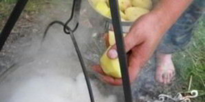 Рецепт шурпы из говядины на костре