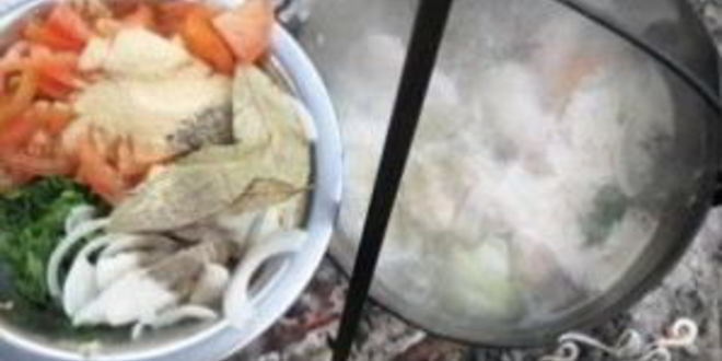 Рецепт шурпы из говядины на костре