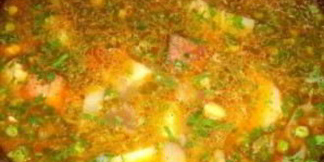 Рецепт шурпы из свинины в казане