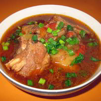 Шурпа из свиных ребрышек