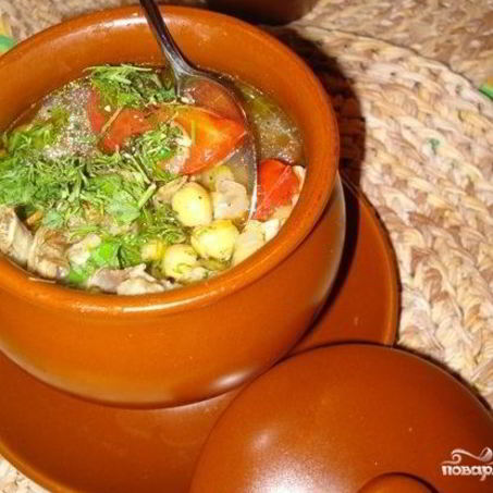 Рецепт Шурпы в горшочках