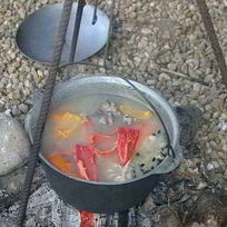 Рецепт Шурпы в казане на костре