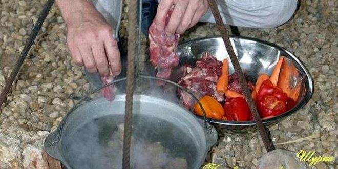 Рецепт шурпы в котле