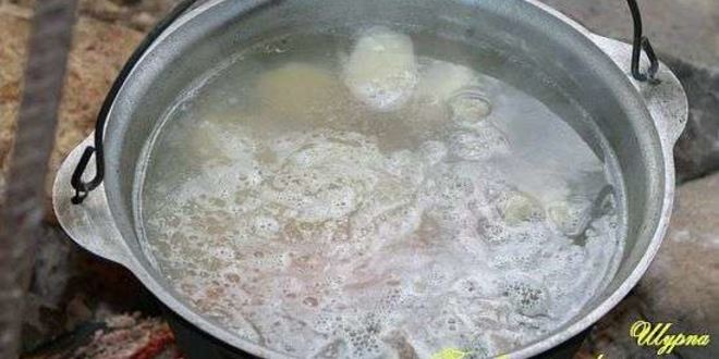 Рецепт шурпы в котле