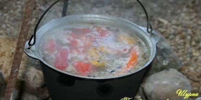 Рецепт шурпы в котле
