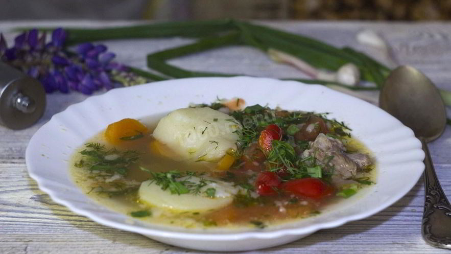 Рецепт супа шурпа из говядины в казане