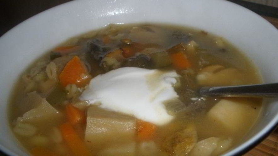 Рецепт густой солянки с лесными грибами