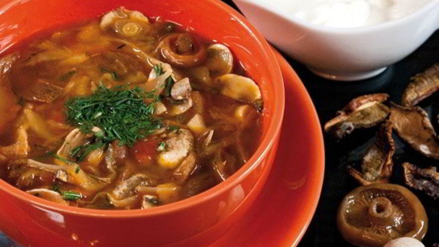 Рецепт солянки из квашеной капусты с грибами