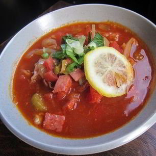 Рецепт Солянки колбасной