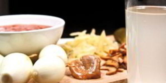 Рецепт солянки мясной на сковороде