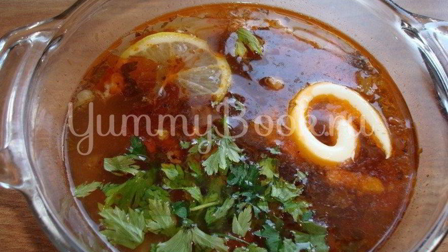 Рецепт солянки с говяжим языком