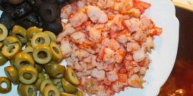 Рецепт солянки с креветками
