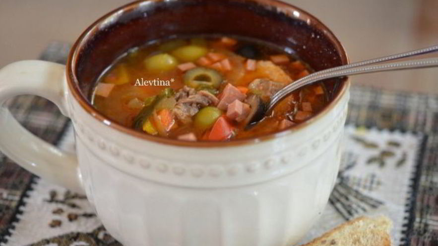 Рецепт солянки со сладким перцем